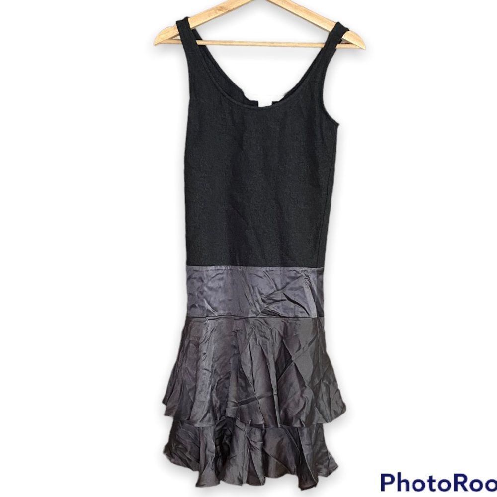 Diane Von Furstenberg Grey Silk & Wool Cami Dress